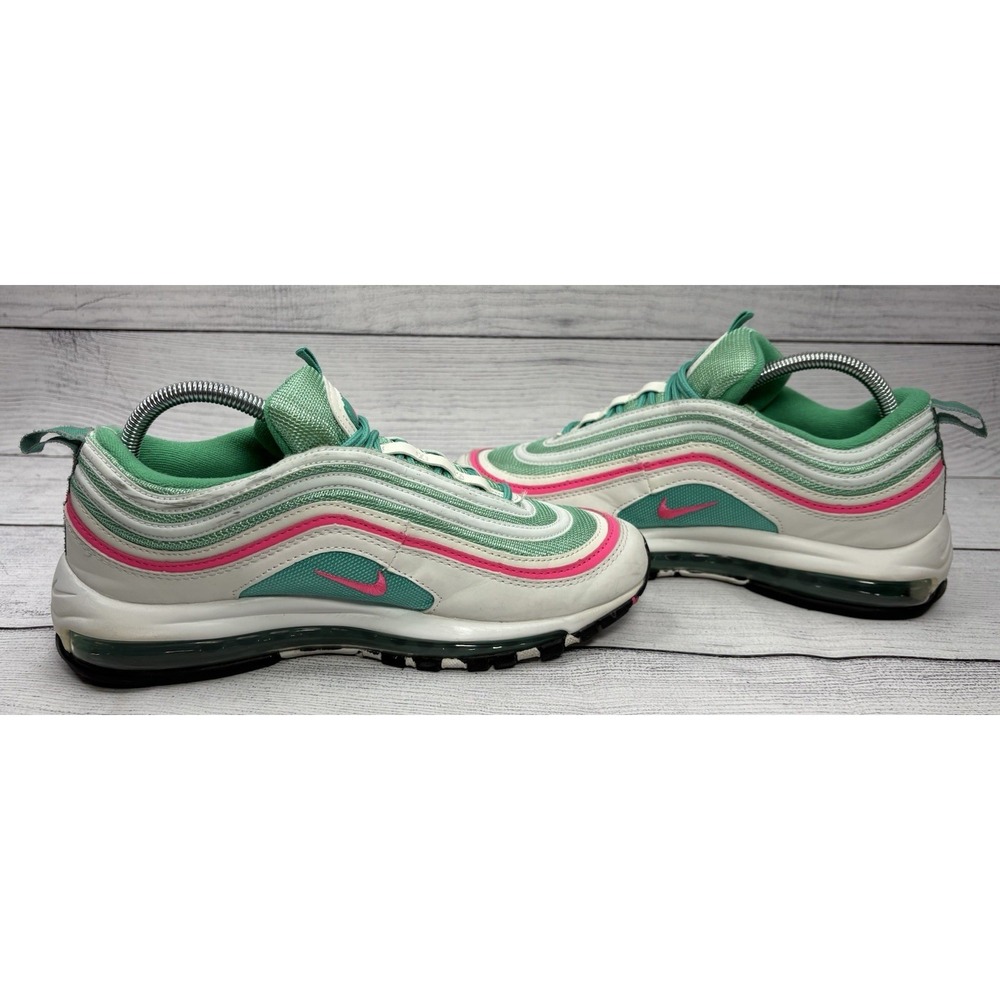 Nike Air Max 97 South Beach White Green Pink 921522-101 Women Sz 8.5 - Picture 5 of 8